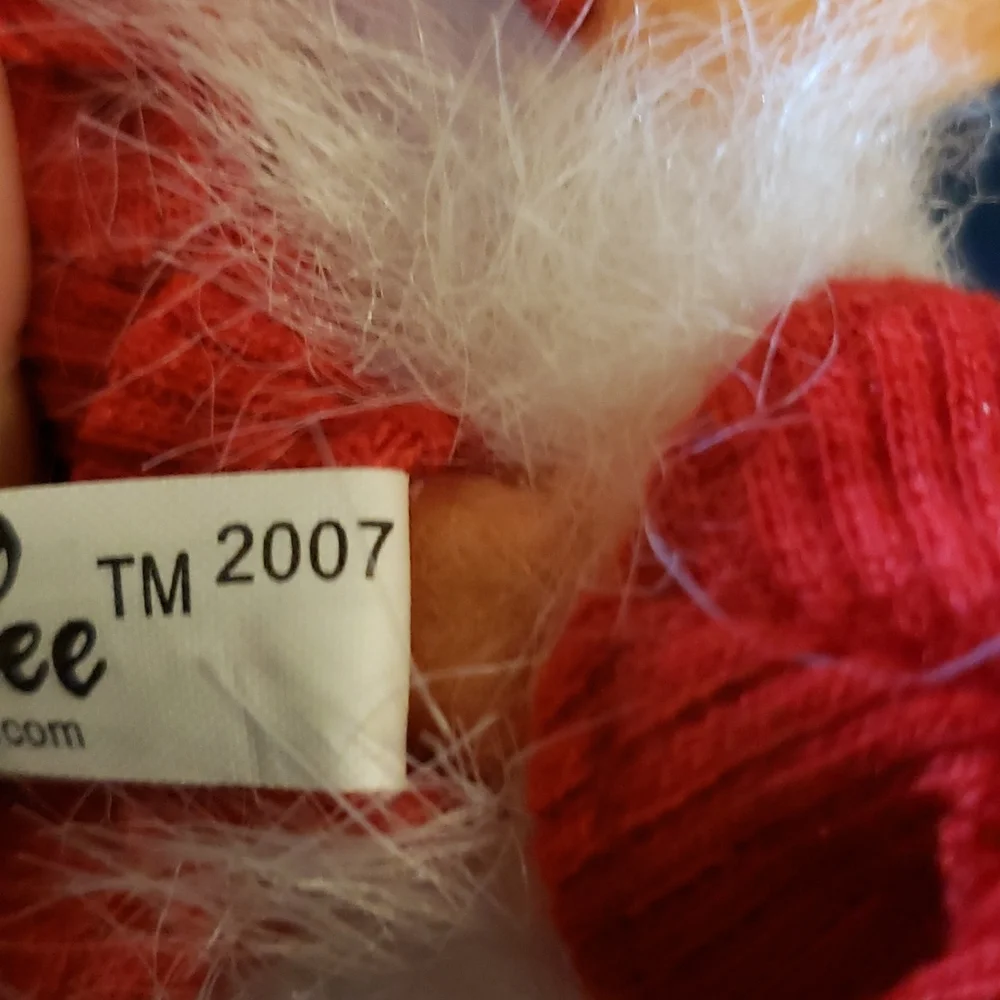 Annalee Christmas Ornament. Bedtime Santa with Slippers 2007 - Picture 10 of 11